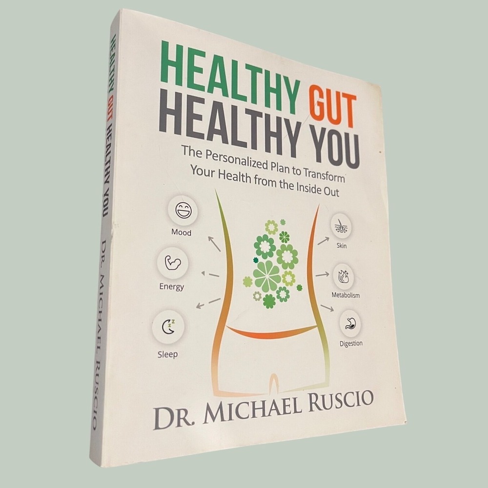 Dr. Michael Ruscio Healthy Gut Healthy You Book Adult White Paperback Wellness